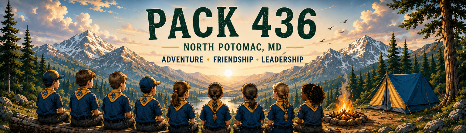 Pack 436 North Potomac, Maryland — Adventure, Friendship, Leadership